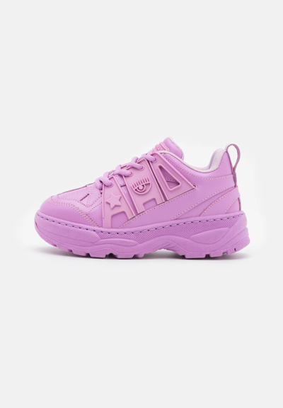 Chiara Ferragni Kids' Sneakers With Logo In Violet