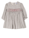 TARTINE ET CHOCOLAT FLORAL-EMBROIDERED LONG-SLEEVE DRESS