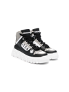 Dsquared2 Icon Contrast-panel High-top Sneakers In Black