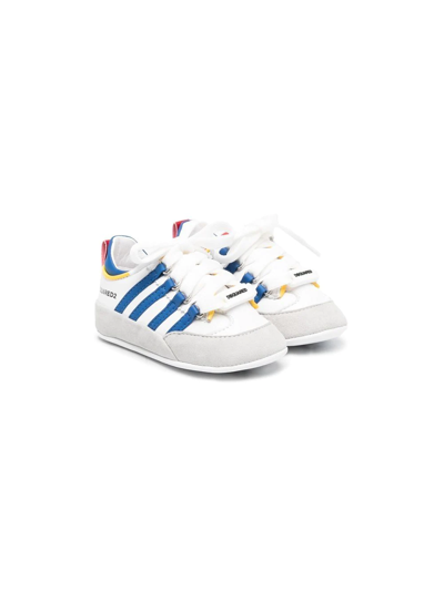 Dsquared2 Kids' Side-stripe Sneakers In White
