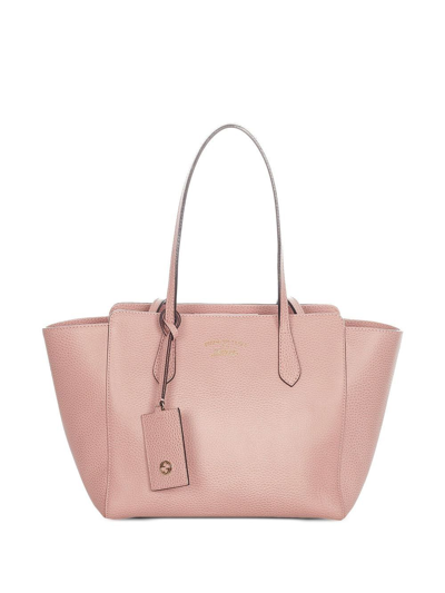Pre-owned Gucci Swing Tote Bag In Pink