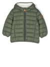 Save The Duck Hooded Padded Jacket In Green