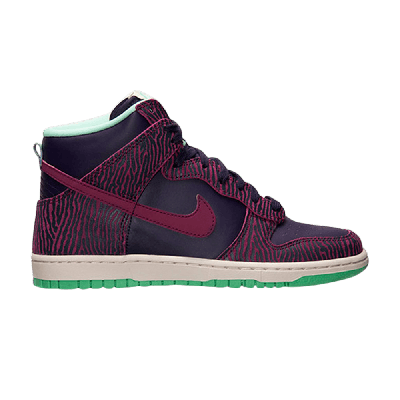 Pre-owned Nike Wmns Dunk Hi Skinny Print 'purple Dynasty'