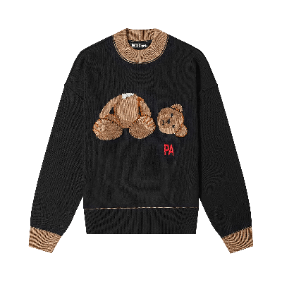 Pre-owned Palm Angels Pa Bear Sweater 'black/brown'