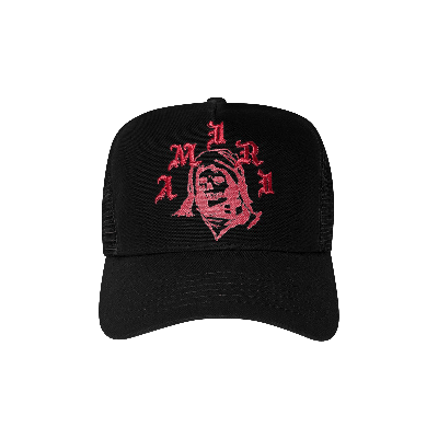 Pre-owned Amiri Reaper Trucker Hat 'black/white'