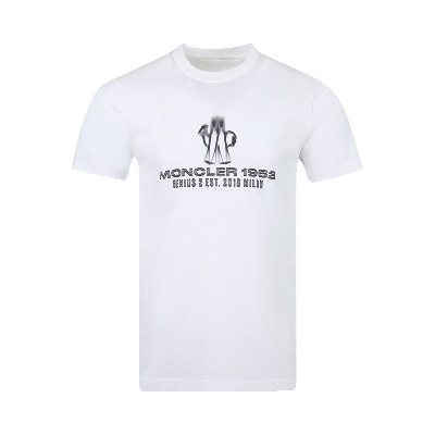 Pre-owned Moncler Genius Short-sleeve T-shirt 'white'