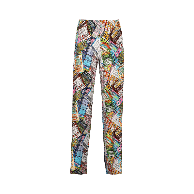Pre-owned Vetements Lottery Fluid Pants 'lottery' In Multi-color