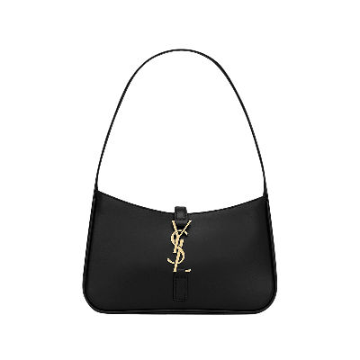 Pre-owned Saint Laurent Le 5 À 7 Mini Hobo Bag 'noir' In Black
