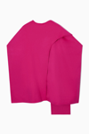 Cos Wool-blend Cape In Pink