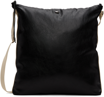 【OUR LEGACY】 CAPO TOTE CAGEIAN BLACK FAKE LEATHER A4228CB Our Legacy Black Capo Faux-leather Tote In Cageian Black