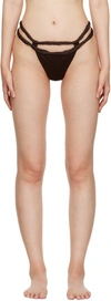 Jacquemus Brown 'le Bas De Maillot Sofio' Bikini Bottom In 850 Brown