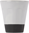 BKLYN CLAY SSENSE EXCLUSIVE WHITE FACETED TUMBLER