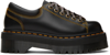 Dr. Martens' Black Smooth Collier Bex Platform Derbys In Black/black