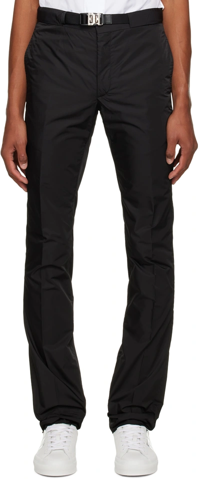 Givenchy Black Slim Trousers In 001 Black