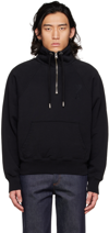 AMI ALEXANDRE MATTIUSSI BLACK AMI DE CŒUR SWEATSHIRT