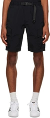 AAPE BY A BATHING APE BLACK BELTED SHORTS