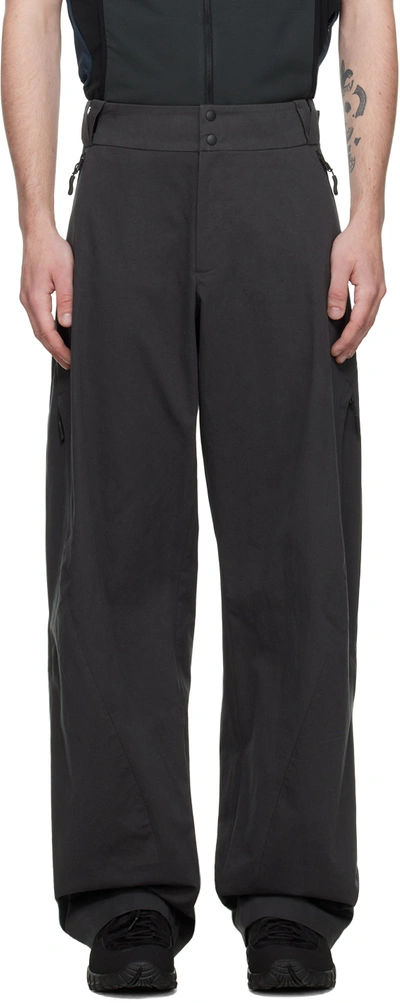Hyein Seo Gray Vented Trousers In Dark Grey | ModeSens