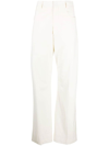 Jacquemus Le Pantalon Sauge Flared Trousers In White