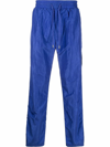JUST DON JUST DON EMBROIDERED-LOGO TRACK trousers BLUE