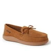 Dearfoams Men's Woodstock Genuine Suede Energy Return Moccasin Slippers In Brown