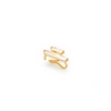 ALAN CROCETTI DOUBLE FANTASY GOLD-PLATED SILVER EAR CUFF