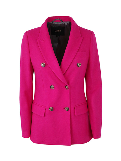 Seventy Double-breasted Blazer In Fuchsia
