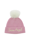 Mc2 Saint Barth Snow Angel Pom-pom Hat In Pink