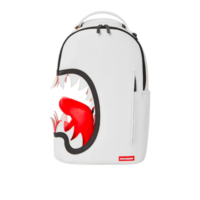 Sprayground Scream Shark Backpack In White