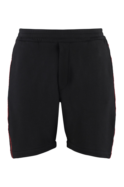 ALEXANDER MCQUEEN LOGOED SIDE BANDS SHORTS