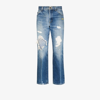 PHIPPS BLUE X LEE RIPPED STRAIGHT-LEG JEANS,GLP0005118529407