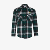PHIPPS GREEN CHECKED FLANNEL SHIRT,GLS0007018530219