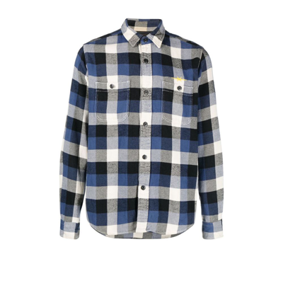Phipps Blue Gold Label Vintage Checked Cotton Shirt