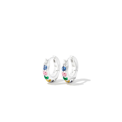 Hatton Labs Sterling Silver Eternity Hoop Earrings