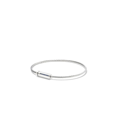 Le Gramme Sterling Silver Le 7g Polished Sapphire Cable Bracelet
