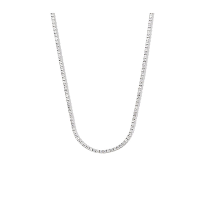 Hatton Labs Sterling Silver Crystal Tennis Necklace