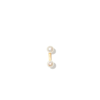 Delfina Delettrez 18k Yellow Gold Micro Piercing Pearl Stud Earring In Gold
