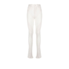 MUGLER WHITE SPIRAL SLIT SKINNY JEANS,22S6PA035824617915278