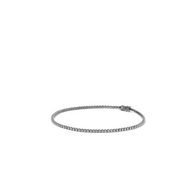 Shay 18k Black Gold Single Line Diamond Thread Bracelet
