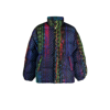Agr Snake Graphic-print Boxy-fit Quilted Shell-down Jacket In Blue