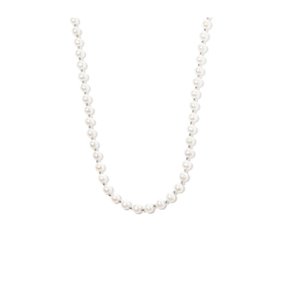 Hatton Labs Sterling Silver Pearl Necklace In Neutrals