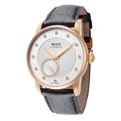 Pre-owned Mido Women's M0072283603600 Baroncelli Ii 35mm Automatic Watch