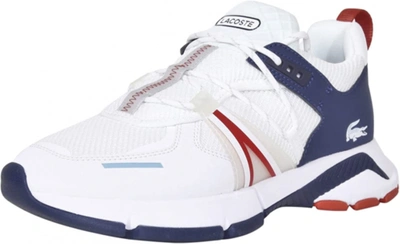 Pre-owned Lacoste Men's L003 Sneaker In White Navy Red