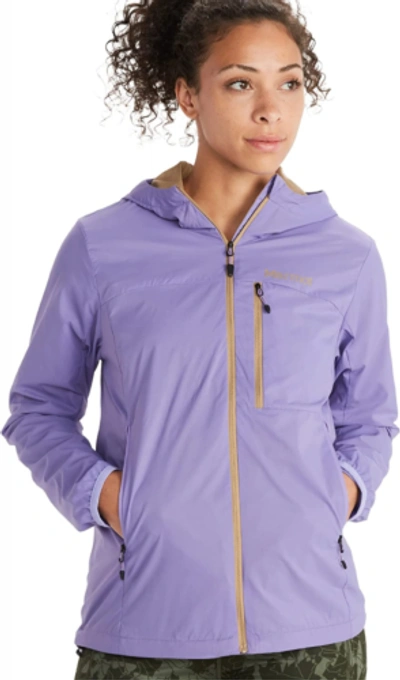 Pre-owned Marmot Women's Ether Driclime Hoody In Paisley Purple