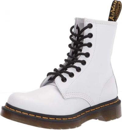Pre-owned Dr. Martens' Dr. Martens Women's 1460 W Softy T Fashion Boot In White