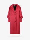 Hevo Cardinal Red Alpaca Wool-blend Coat