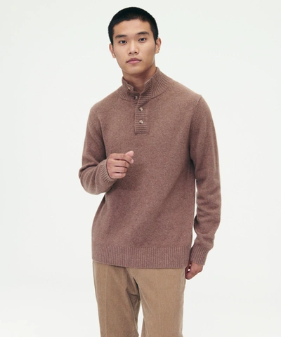 Naadam Merino Cashmere Button Pullover Sweater In Latte