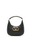 VALENTINO GARAVANI STUD SIGN LEATHER HOHO BAG