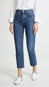 AGOLDE RILEY HIGH RISE STRAIGHT CROP JEANS