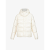 Moncler Maya 70 Short Down Jacket In Beige