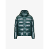 Moncler Maya Down-filled Jacket In Dark Green